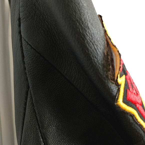 Danier Daft Punk Genuine Leather Zip Jacket Size 4 - Picture 8 of 11